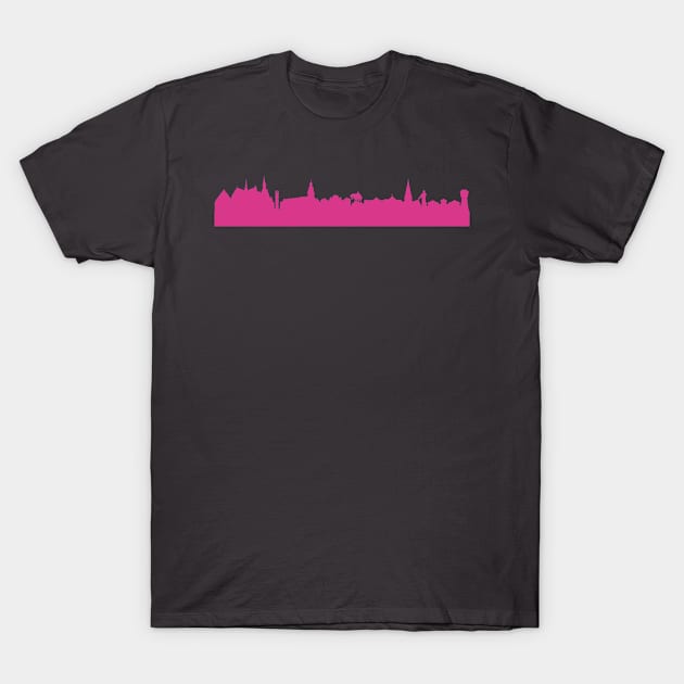 Wolfenbüttel skyline pink T-Shirt by 44spaces